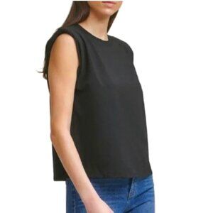 Calvin Klein Strong Shoulder Muscle Tee Size XL Black
